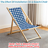 1Pc Tartan Pattern Chair Polycotton Cloth AJEW-GF0015-38A-4
