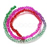 Transparent Painted Glass Beads Strands DGLA-A034-T2mm-A24-5