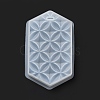 DIY Embossed Flower Pattern Pendant Silicone Molds DIY-G079-01E-4