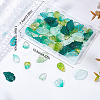 100Pcs 10 Style Transparent Glass Pendants GLAA-SC0001-65-7