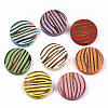 Painted Natural Wood Beads WOOD-T021-50B-M-1