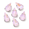Mocha Fluorescent(MI) Teardrop Sew on Rhinestone GGLA-M006-01A-P01-1