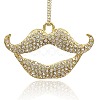 Alloy Rhinestone Pendants RB-J172-01G-1