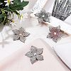 4Pcs 4 Color Imitation Leather Cloth Iron on/Sew on Patches DIY-FH0003-99-2
