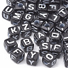 Opaque Horizontal Hole Acrylic Beads SACR-N002-01-1