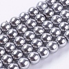 Synthetic Magnetic Hematite Beads Strands G-H1099-1-1