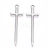 Non-Tarnish 304 Stainless Steel Pendants X-STAS-N098-135P-1