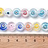 Handmade Evil Eye Lampwork Beads Strands LAMP-F035-15D-4