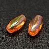 AB Color Plated Rice Electroplated Eco-Friendly Transparent Acrylic Beads PACR-I002-16-2