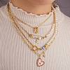 Vintage Natural Pearl Beaded Necklace for Girl Women NJEW-SW00002-03-7