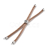 Twisted Nylon Cord Silder Bracelets DIY-B066-03P-03-1