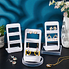 6Pcs 3 layers 24-Hole Acrylic Earring Display Stands ODIS-PH0001-52-2