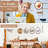 4Pcs 4 Styles Plastic Cross Stitch Embroidery Hoops DIY-CP0012-38-4