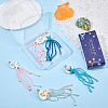 8Pcs 4 Colors Synthetic Turquoise & Blue Spinel & Natural Howlite & Rose Quartz & Magnesite Starfish & Glass Seed Beaded Jellyfish Big Pendants FIND-SC0021-21-6