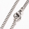 Tarnish Resistant 316 Surgical Stainless Steel Venetian Chains Necklaces NJEW-JN01293-03-2