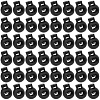 50Pcs PP Plastic Iron Spring Cord Locks KY-CN0002-36B-7