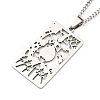 Non-Tarnish 304 Stainless Steel Pendant Necklaces NJEW-L118-02P-01-1