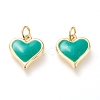 Real 18K Gold Plated Brass Charms KK-L006-019B-1