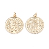 Brass Pendants ZIRC-I042-02G-1
