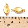 Matte Brass Box Clasps KK-H532-13G-3