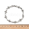 304 Stainless Steel Oval Link Bracelets for Men Women LS-BJEW-V007-02P-3
