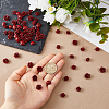 80Pcs 2 Styles Carved Cinnabar Beads CARL-HS0001-01-3