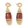 Oval Natural Red Agate Pendant Decorations GG-D002-11G-1