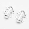 Sterling Silver Slide Lock Clasps STER-K035-01-3