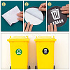 6Pcs 2 Styles PVC Garbage Recycle Trash sign stickers DIY-WH0043-40-5