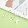 Tarnish Resistant Crescent Moon Stainless Steel Charms Pendants STAS-Q168-06-5