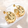 Moon 304 Stainless Steel Stud Earrings EJEW-A125-23G-1