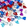 100Pcs 10 Colors Transparent Acrylic Charms MACR-YW0001-63-4