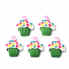 Spray Painted Resin Cabochons CRES-Q215-005-1