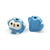Cute Hand Painted Mini Owl Porcelain Beads PORC-F014-01E-2