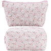 2Pcs 2 Styles Portable Travel Polyester Cosmetic Zipper Storage Clutch Bags ABAG-CY0001-01E-6