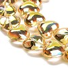 Electroplate Glass Beads Strands EGLA-B008-01A-HP02-2