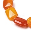 Natural Striped Agate/Banded Agate Beads Strands G-B137-B01-01I-4