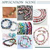 240Pcs 12 Colors Synthetic Ocean White Jade Beads Strands G-AR0005-25-5