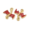 304 Stainless Steel Enamel Pendants STAS-G370-01G-01-2