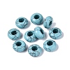 Dyed Synthetic Turquoise European Beads G-N359-17A-15-1