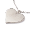 Sublimation Blank Aluminum Pendant Necklace X-NJEW-E020-02P-03-4