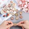 12 Sets 6 Style Brass Box Clasps KK-SZ0001-50-6