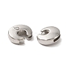 Letter Slider Beads for Watch Band Bracelet Making ALRI-O012-C-NR-2