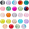 600Pcs 24 Colors Spray Painted Crackle Glass Beads CCG-PA0001-04-7