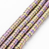 Electroplate Non-magnetic Synthetic Hematite Beads Strands G-T061-141E-4