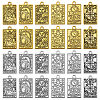 24Pcs 12 Styles Rack Plating Alloy Pendants FIND-CA0008-17-1