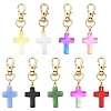 9Pcs Glass Pendant Decorations HJEW-YW00331-1