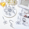 12Pcs Iron with Zinc Alloy Shower Curtain Hook FIND-SP0005-76P-4