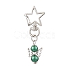 Angel Glass Pearl Pendant Decoration HJEW-JM02597-02-4