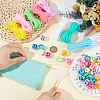 32Pcs 8 Colors Plastic Cord Locks FIND-BC0014-47-3